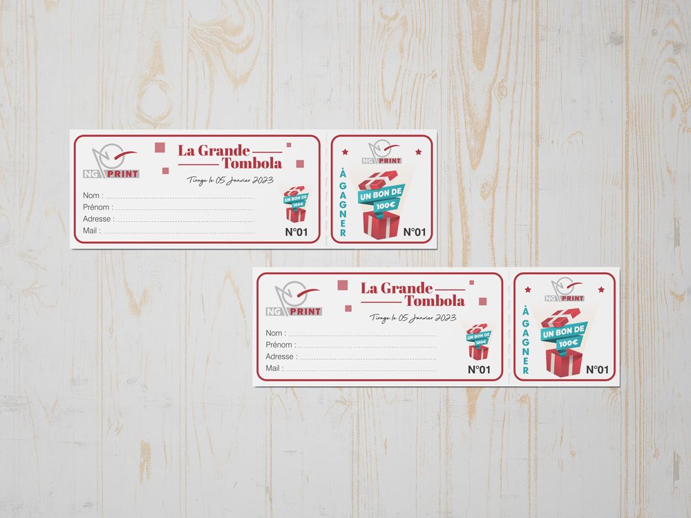 Tickets de Tombola NG Print